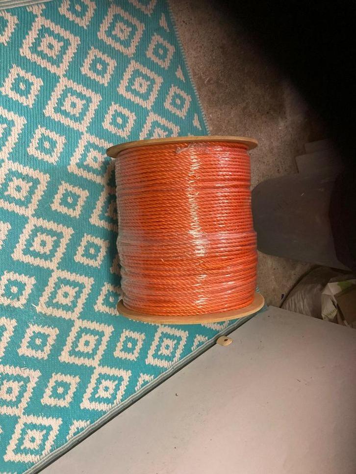 Touw 8mm ca 240m NIEUW!, Doe-het-zelf en Verbouw, Elektra en Kabels, Nieuw, Kabel of Snoer, Ophalen of Verzenden