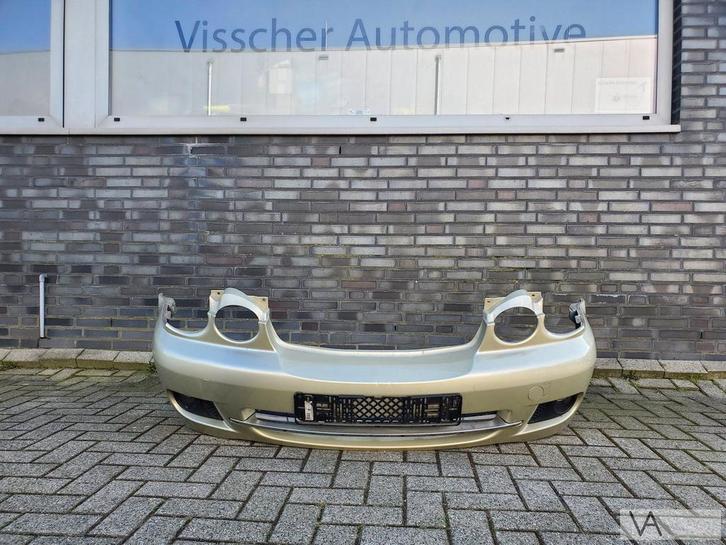 Jaguar X-type X type facelift voorbumper beige scheurvrij, Auto-onderdelen, Carrosserie en Plaatwerk, Bumper, Jaguar, Voor, Gebruikt