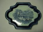 Porselein/Wandbord Boom Bruggetje en water, Antiek en Kunst, Ophalen of Verzenden