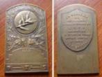 Bronzen plaket Gazet Les Sports, congres L.U.C.I. 1946, Verzenden, Brons, Buitenland