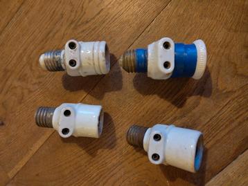 fittingen porselein en messing E27 beschikbaar voor biedingen