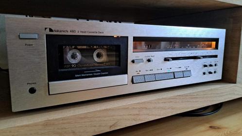 Nakamichi 480 cassettedeck, Audio, Tv en Foto, Cassettedecks, Overige merken, Tiptoetsen, Tape counter, Ophalen
