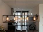 Mooie stalen hang Lamp., Huis en Inrichting, Lampen | Hanglampen, Ophalen of Verzenden, Zo goed als nieuw, Minder dan 50 cm