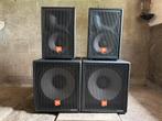 JBL Professionele active PA-set | MP412 + MP418SP (2241GPL), Ophalen, JBL, Zo goed als nieuw, Complete surroundset