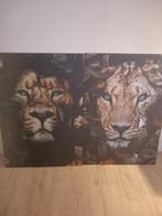 Leeuwen Schilderijen Set, Huis en Inrichting, Woonaccessoires | Schilderijen, Tekeningen en Foto's, Ophalen, Zo goed als nieuw