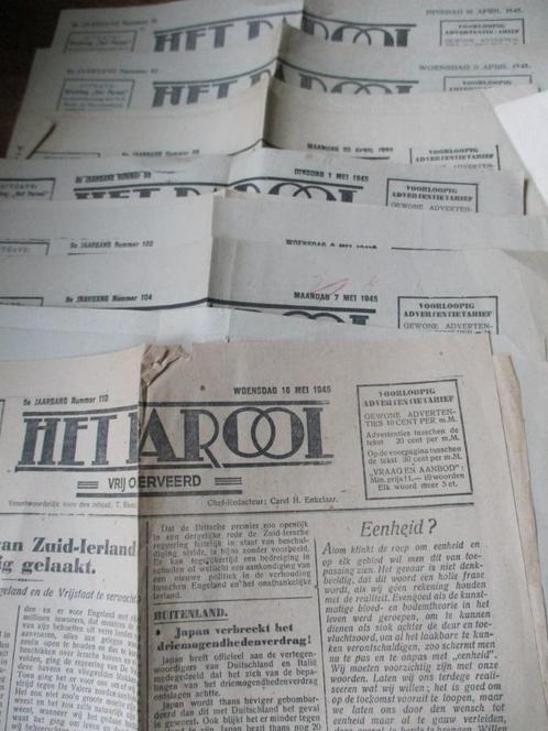 kranten  het parool, Verzamelen, Tijdschriften, Kranten en Knipsels, Krant, Nederland, 1940 tot 1960, Ophalen of Verzenden