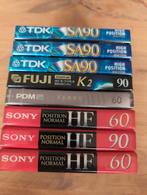 Diverse gesealde cassettebandjes TDK /Sony / Fuji /PDM, Cd's en Dvd's, Cassettebandjes, Ophalen of Verzenden