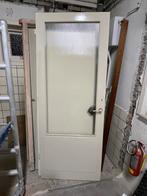 Mooie deur met glas, Doe-het-zelf en Verbouw, Deuren en Horren, Ophalen, Binnendeur, 200 tot 215 cm, Glas