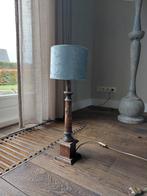 Mooie groene velours lampenkap, Huis en Inrichting, Lampen | Lampenkappen, Rond, Ophalen of Verzenden, Zo goed als nieuw, Minder dan 25 cm