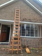 Houten ladder, Doe-het-zelf en Verbouw, Ladders en Trappen, Ophalen, Gebruikt, Ladder, Opvouwbaar of Inschuifbaar