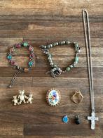 Diverse kettingen, hanger, armbanden, bedel, sierraden., Ophalen of Verzenden, Gebruikt, Zilver, Verstelbaar