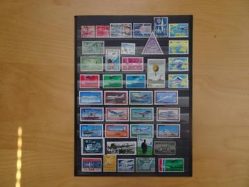 Vliegtuigen op postzegels beschikbaar voor biedingen