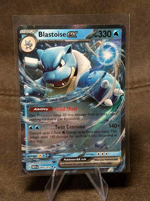 Blastoise Ex #9 009/165 (Pokemon Scarlet & Violet 151), Hobby en Vrije tijd, Verzamelkaartspellen | Pokémon, Zo goed als nieuw