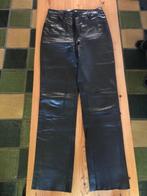 Zwart leren motorbroek maat 38, Ophalen of Verzenden, Tweedehands, Dames, Broek | leer