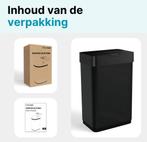 Automatische sensor prullenbak- 2x30 liter - RVS zwart, Ophalen of Verzenden, Nieuw