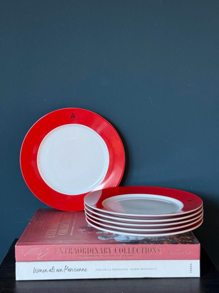 Swan of Denmark set van 6 borden, Huis en Inrichting, Keuken | Servies, Bord(en), Overige stijlen, Verzenden