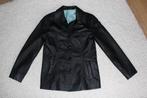 Zwart Soepel Leren Dames Jasje (S) € 55,-, Zwart, Ophalen of Verzenden, Zo goed als nieuw, Maat 36 (S)