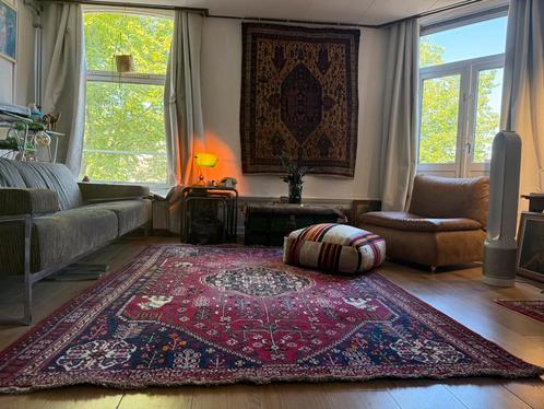 Handgeknoopt vintage vloerkleed Perzisch Bakhtiari 248 x182, Huis en Inrichting, Stoffering | Tapijten en Kleden, Gebruikt, 150 tot 200 cm