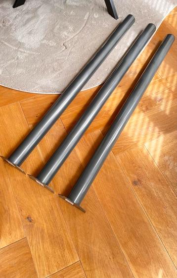 Stalen buis tafel- of meubelpoten, set 3 beschikbaar voor biedingen