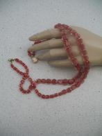 Kralen Ketting 2 Strengen +Goudklr. Slot Strass Vintage, Sieraden, Tassen en Uiterlijk, Antieke sieraden, Ophalen of Verzenden