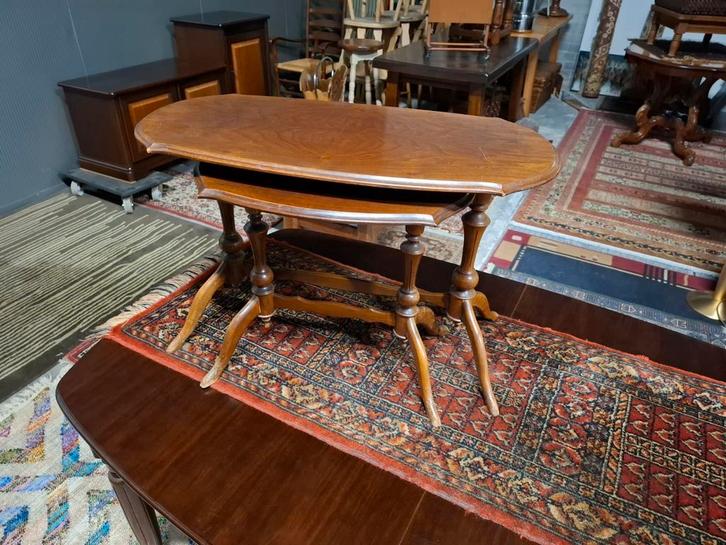 Barok stijl bijzettafel tafeltjes 2x Izgst. Zie omschr,, Huis en Inrichting, Tafels | Bijzettafels, Gebruikt, Hout, Ophalen