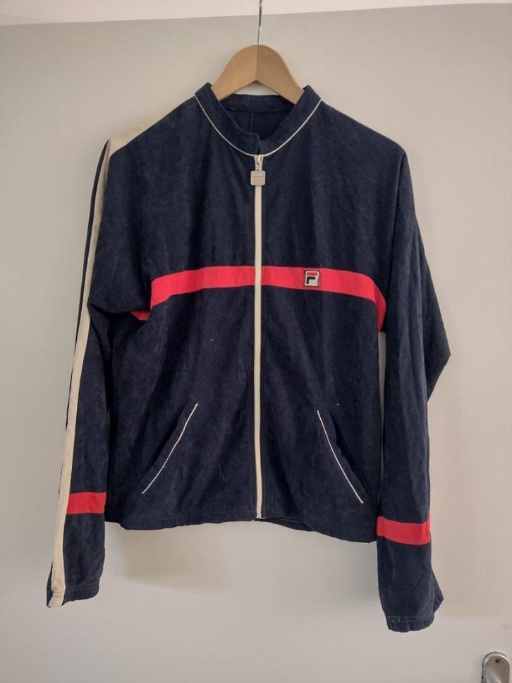 Fila vintage 80's trainingsjasje, Kleding | Heren, Sportkleding, Gedragen, Hardlopen of Fietsen, Blauw, Ophalen of Verzenden