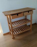 keukentrolley, Ophalen, Gebruikt, Bruin, 50 tot 100 cm