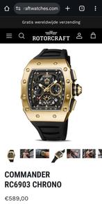 Rotorcraft commander horloge, Sieraden, Tassen en Uiterlijk, Horloges | Heren, Staal, Staal, Zo goed als nieuw, Ophalen