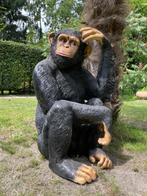 (Tuin)Beeld aap, tuin, babykamer, dieren 75cm, Tuin en Terras, Tuinbeelden, Ophalen, Nieuw, Kunststof, Dierenbeeld