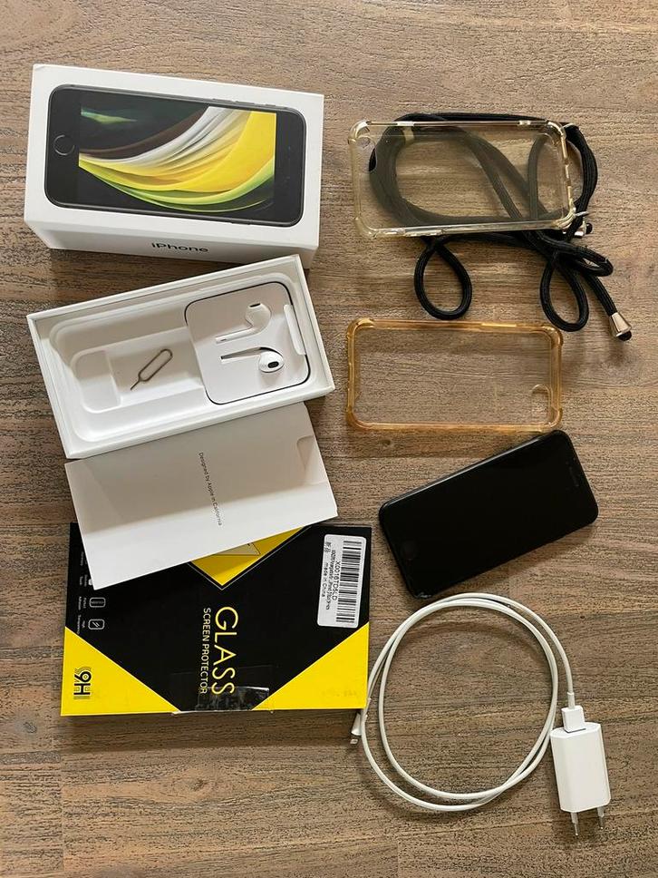 Iphone SE 2020, Telecommunicatie, Mobiele telefoons | Apple iPhone, Zo goed als nieuw, 128 GB, Zonder abonnement, iPhone SE (2020)