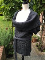 donker grijze ajour kol trui - Geisha - M (oversized) - wol, Kleding | Dames, Truien en Vesten, Geisha, Ophalen of Verzenden, Maat 38/40 (M)