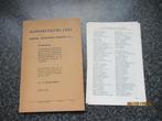 ALPHABETISCHE LIJST van DORPEN,GEHUCHTEN,BUURTEN IN NED-1944, Ophalen of Verzenden, 20e eeuw of later, Gelezen