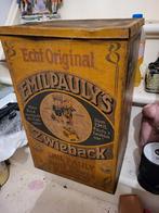 Vintage Emil Paulys Zwieback Blikken Doos, Antiek en Kunst, Antiek | Emaille, Ophalen of Verzenden