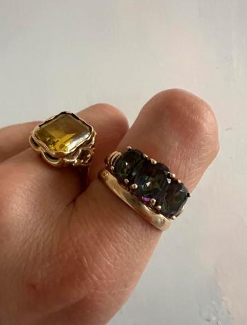 9K Gouden Topaas Ring beschikbaar voor biedingen