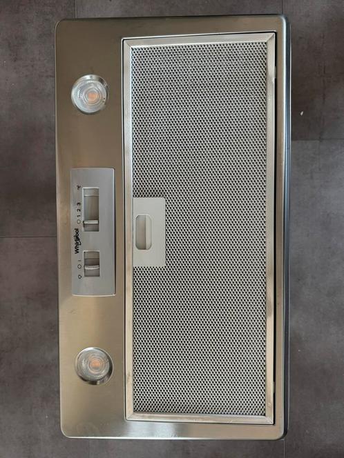 Whirlpool Inbouw Afzuigkap RVS, Witgoed en Apparatuur, Afzuigkappen, Zo goed als nieuw, Inbouw, Vlakschermkap, 400 tot 600 m³ per uur