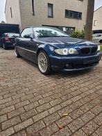 BMW E46 325ci Cabriolet 2003 Blauw PROJECT evt hardtop erbij, Auto's, Achterwielaandrijving, Zwart, Cabriolet, Handgeschakeld