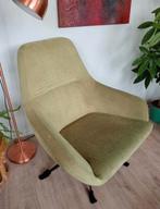 Groene moderne zo goed als nieuwe draai fauteuil Homestock, Huis en Inrichting, Fauteuils, Ophalen, Minder dan 75 cm, Zo goed als nieuw