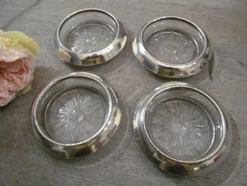 4 Frank M Whiting & Co Sterling 04 Pat Pendine Onderzetters beschikbaar voor biedingen