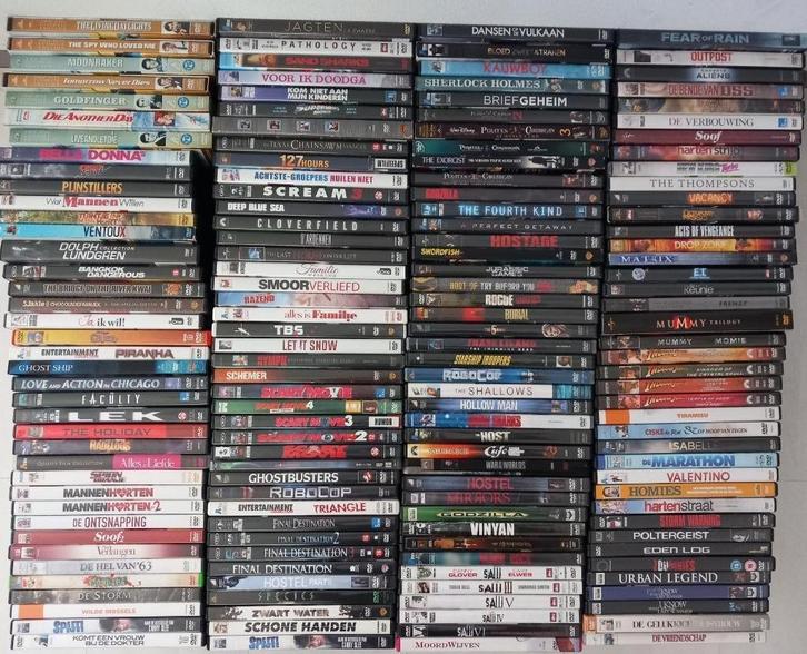 DVD films collectie (Horror / NL / Actie films) +-161 stuks, Cd's en Dvd's, Dvd's | Horror, Zo goed als nieuw, Overige genres
