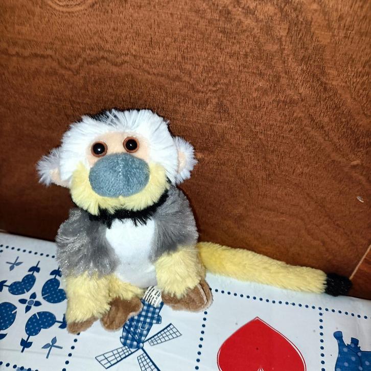 Apenheul Apeldoorn aap knuffeltje doodshoofd aapje, Kinderen en Baby's, Speelgoed | Knuffels en Pluche, Ophalen of Verzenden