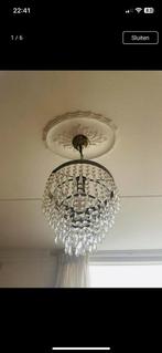 Kristal plafond lamp, Overige materialen, Ophalen of Verzenden, Zo goed als nieuw, Kristallen