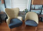 Theo Ruth Artifort fauteuils geel/grijs verkoop als set, Huis en Inrichting, Fauteuils, Ophalen, Gebruikt