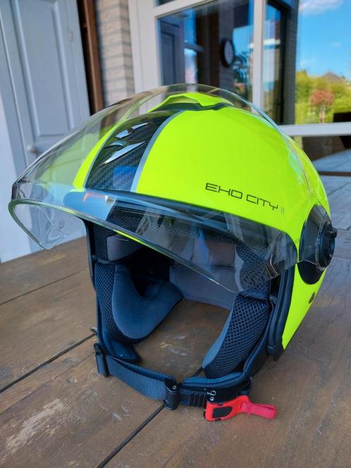 Scorpion Exo City II helm, als nieuw !, Motoren, Kleding | Motorhelmen, Dames, Heren, Kinderen, Jethelm, L, Overige merken, Tweedehands