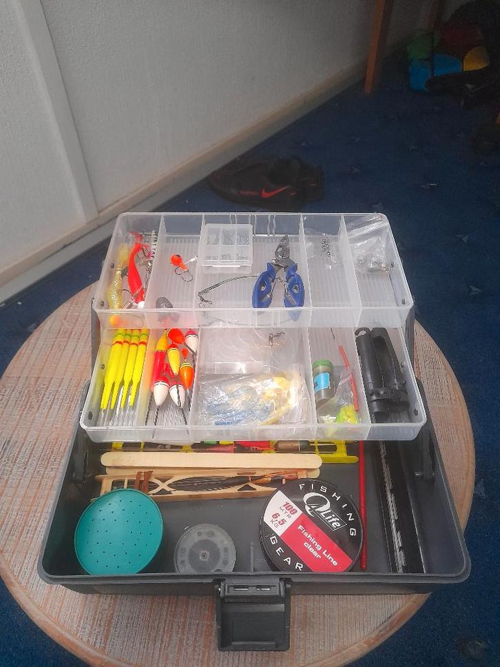 visgerei, Watersport en Boten, Hengelsport | Roofvissen, Zo goed als nieuw, Complete set, Ophalen of Verzenden