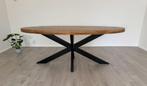 Ovale Eettafel - 200cm Blad, Ophalen, Gebruikt, 100 tot 150 cm, 200 cm of meer