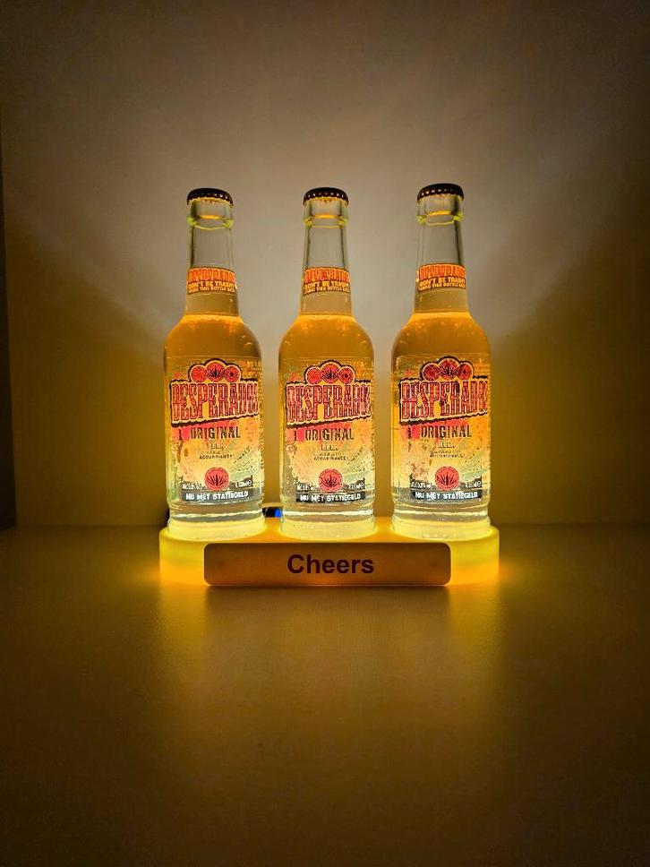 Bierhouder 3x - Displaylamp - Baraccessoire, Verzamelen, Biermerken, Nieuw, Flesje(s), Overige merken, Ophalen of Verzenden