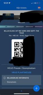 Billie elish tickets, Tickets en Kaartjes