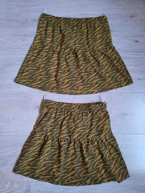 NIEUW! Legergroene Tijgerprint Zomerrok Rokjes diverse maten, Kinderen en Baby's, Kinderkleding | Maat 134, Nieuw, Meisje, Jurk of Rok