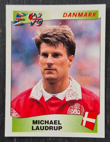 Panini sticker Michael Laudrup - Denemarken, EK 1996 beschikbaar voor biedingen