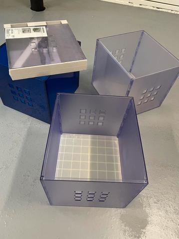 4 Ikea bakken (Lekman) passend in Kallax kast. beschikbaar voor biedingen